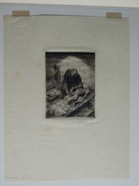 Onduidelijke signatuur : Ets – De autopsie / Anatomia  kopen? Bied vanaf 25!