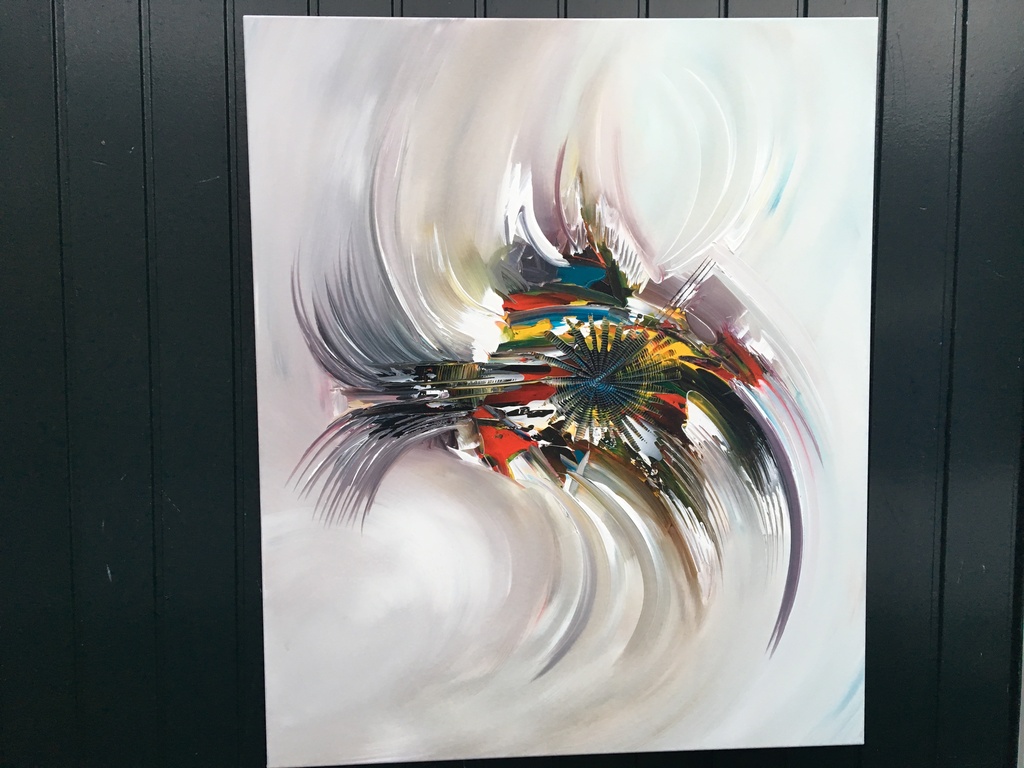 Gena-Abstract The energy- Acrylverf op doek kopen? Bied vanaf 200!