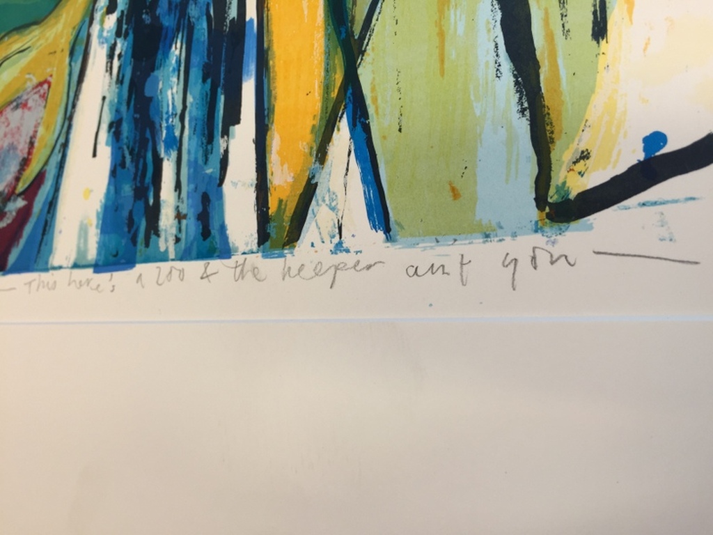 Vrede (Anton) | Litho 43-80 handgesigneerd | This Here's A Zoo | 90x90 cm  kopen? Bied vanaf 50!