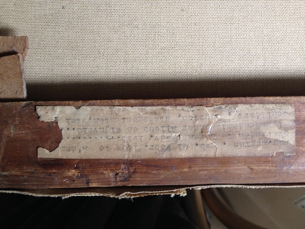 August Le Gras (1864-1915): Houthakkende boer in schuur, olieverf op doek kopen? Bied vanaf 10!