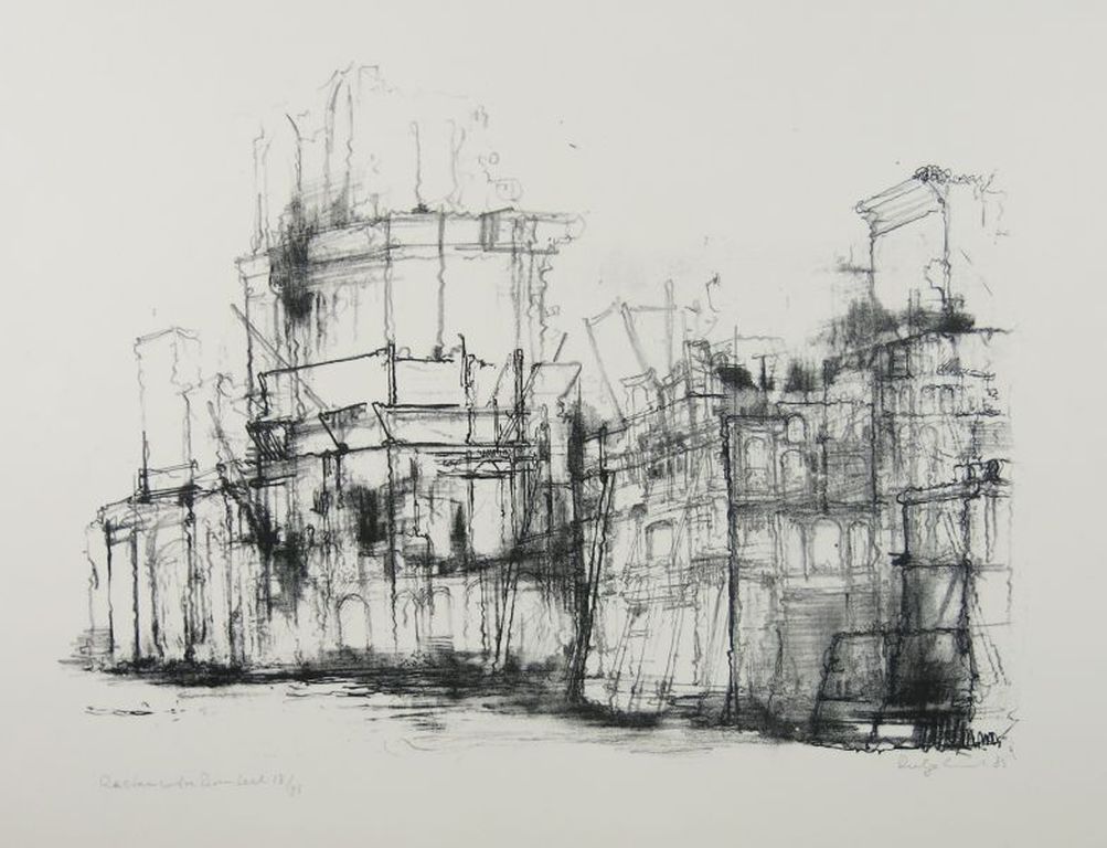 Dirkje Kuik: Litho, Restauratie Domkerk verkocht voor € 40!