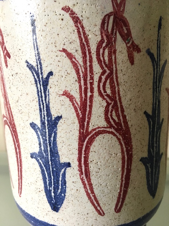 Jan van Stolk & Simon Engelhard - Grote polychrome dekselpot - gesigneerd kopen? Bied vanaf 1!