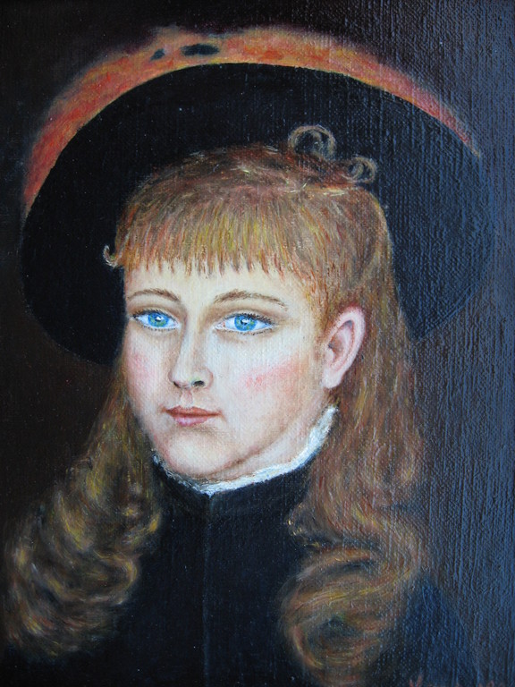 Kunstenaar onbekend - Portret van een meisje - Olie/Acryl op board kopen? Bied vanaf 1!