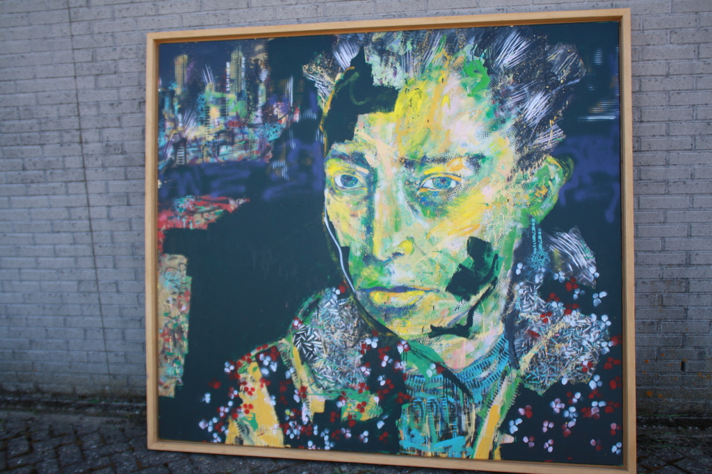 ESPEN HAGEN - NEW YORK - GROOT 2 X 2M - HERKOMST CHRISTIES verkocht voor € 850!