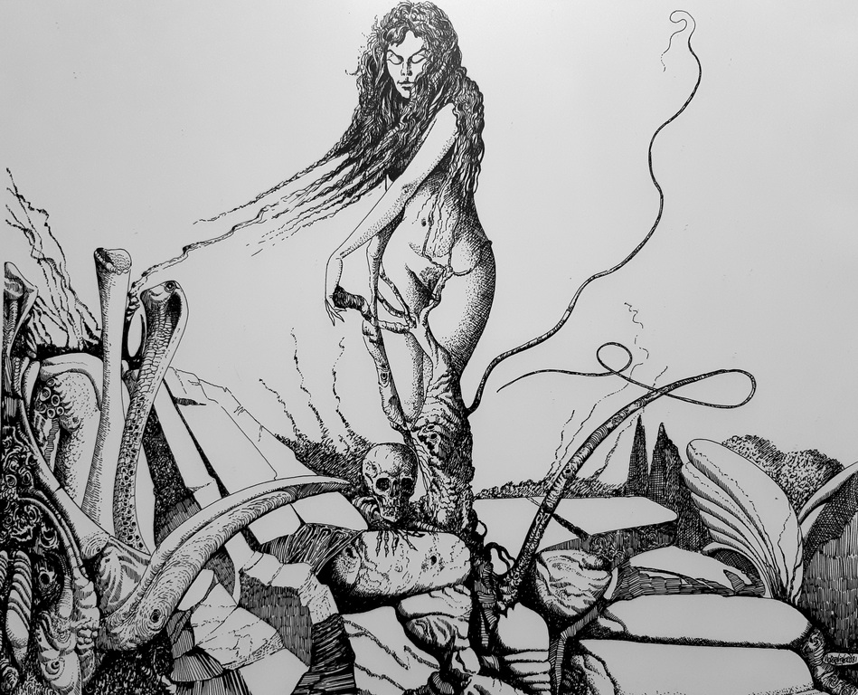 Victor Linford - meta-realistisch litho - ingelijst verkocht voor € 35!