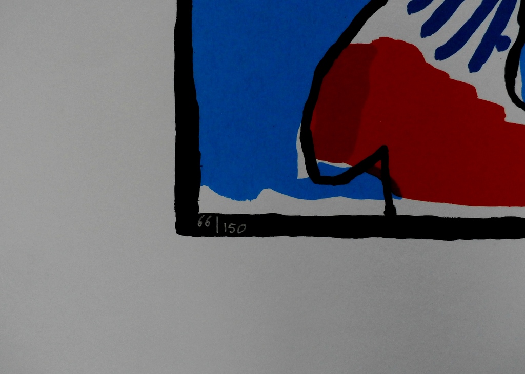 Herman Brood - grote zeefdruk: Niets menschelijks is ons vreemd - gesigneerd kopen? Bied vanaf 225!