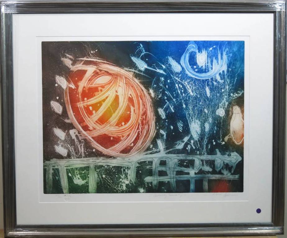 Ad Arma: Ets/Aquatint, Appearing Sounds I - Ingelijst (groot) kopen? Bied vanaf 150!