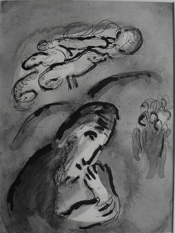 Marc Chagall - Annonce D`Elie - Heliogravure van Draeger Paris uit 1960 verkocht voor € 38!