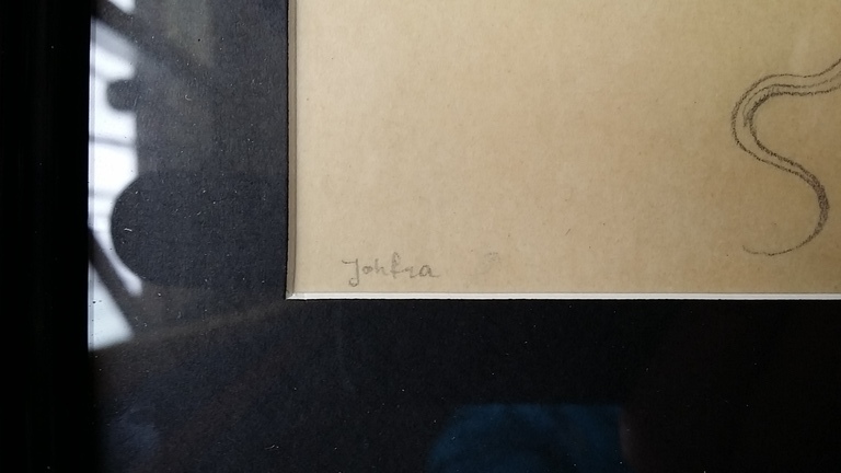 JOHFRA - Originele potloodtekening - Museum Johfra indx nr 19 kopen? Bied vanaf 295!