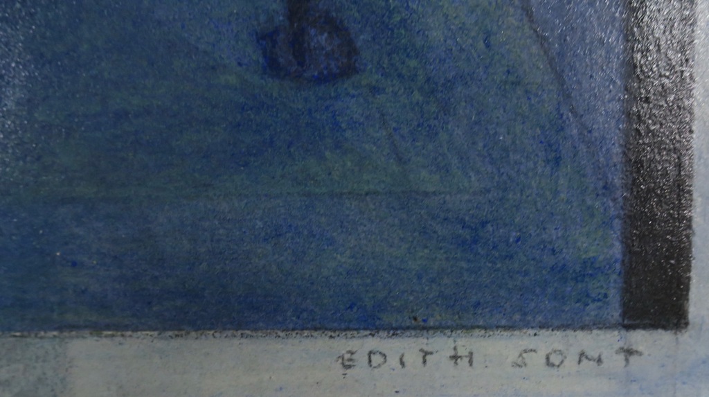 Edith Sont: Gemengde techniek op papier, Architectuur kopen? Bied vanaf 1!