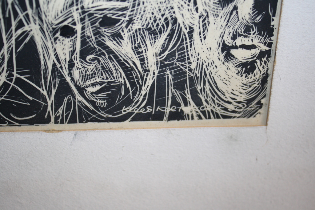 Kees Koekkoek  -  expressionisme tekening personen 1958 kopen? Bied vanaf 25!