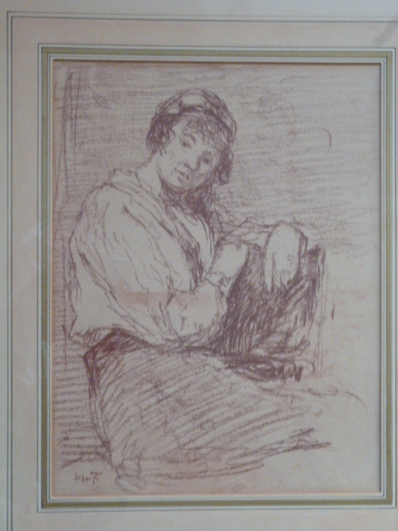 Zittende jonge vrouw kopen? Bied vanaf 145!