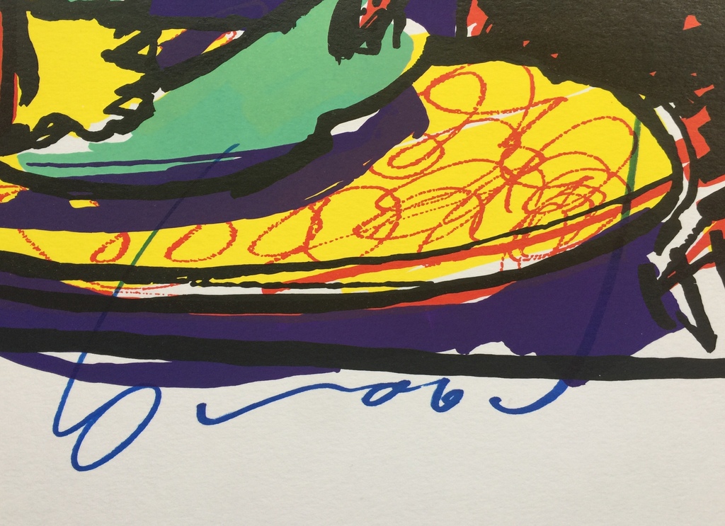 Herman Brood - Originele handgesigneerde zeefdruk - Dus dit is um kopen? Bied vanaf 1!