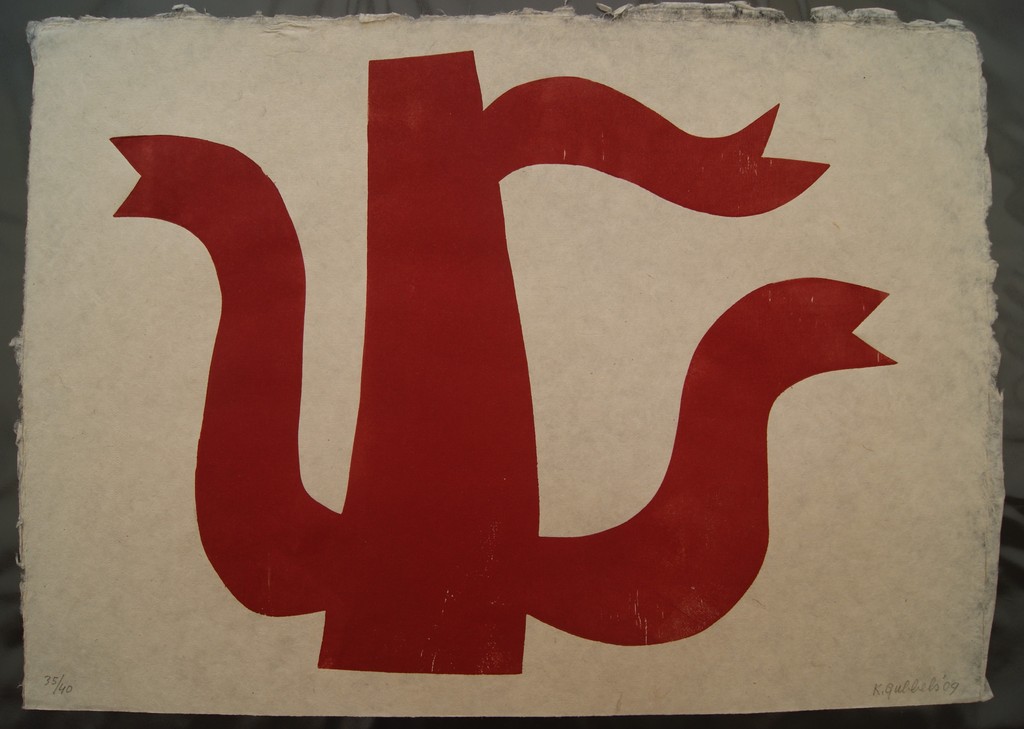 Klaas Gubbels grote houtdruk uit 2009. kopen? Bied vanaf 525!