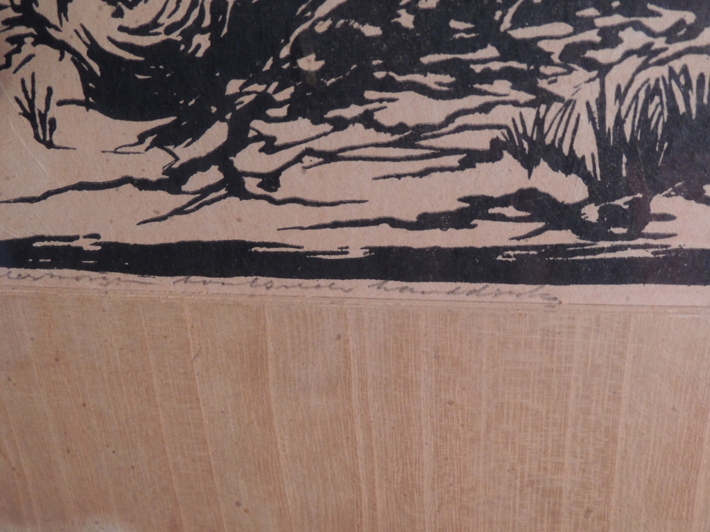 Ed Jeska. Orgineel Werk: Bomen Rooien op Wintermorgen. Gesigneerd kopen? Bied vanaf 10!