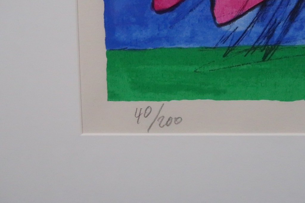 Corneille: Litho, Deux oiseaux dans une journée d'été - Ingelijst kopen? Bied vanaf 100!