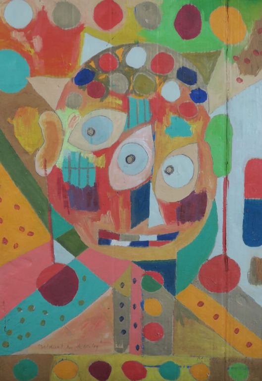 Meertje Kaal: Olieverf op karton, Soldaat na de oorlog - Ingelijst kopen? Bied vanaf 1!