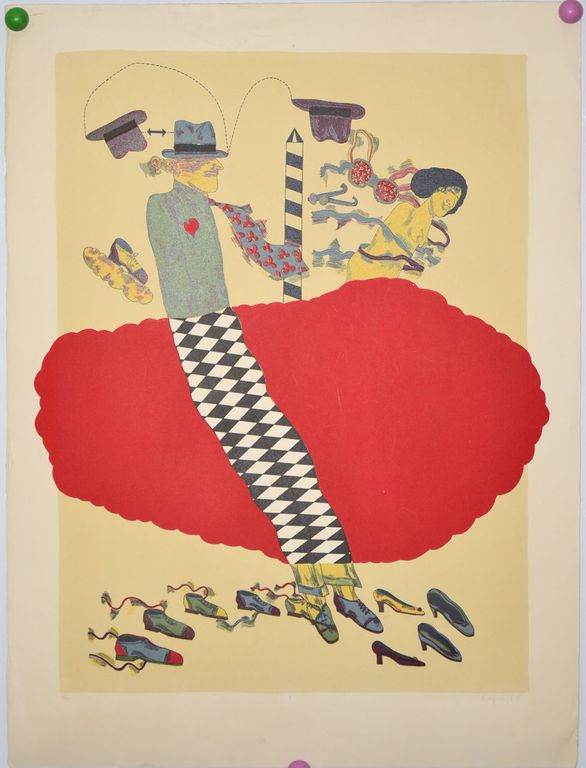 Antonie Segui: Litho. Compositie met figuren kopen? Bied vanaf 50!