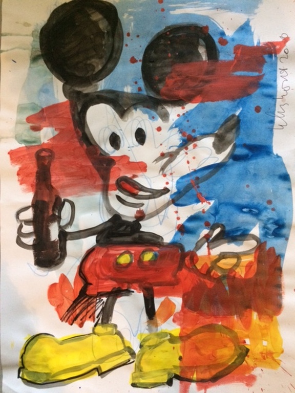 Peter Klashorst: Origineel werk, Mickey mouse  kopen? Bied vanaf 40!