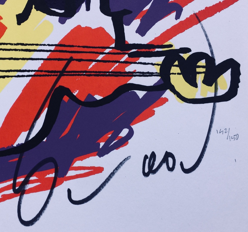 Herman Brood - Elvis - Originele hand gesigneerde zeefdruk kopen? Bied vanaf 1!