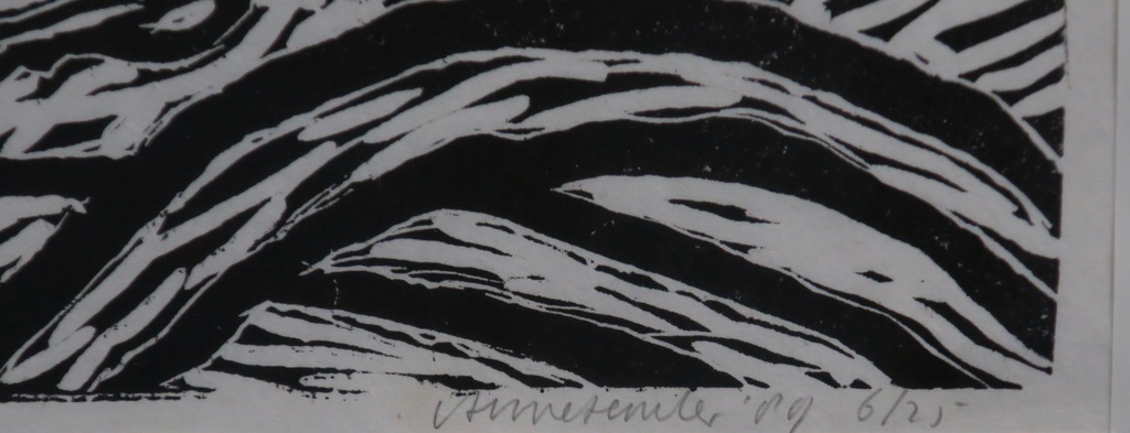 Anne Semler: Houtsnede, Zonder titel - Ingelijst kopen? Bied vanaf 1!