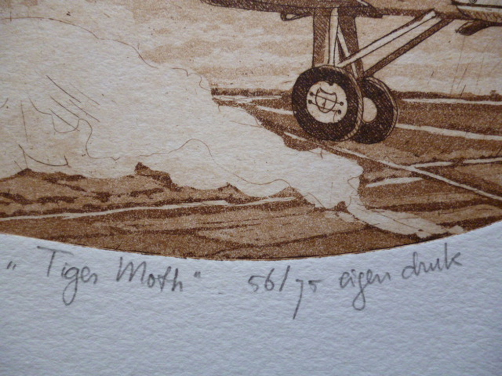 Leentje Linders - ets - Tiger Moth kopen? Bied vanaf 40!