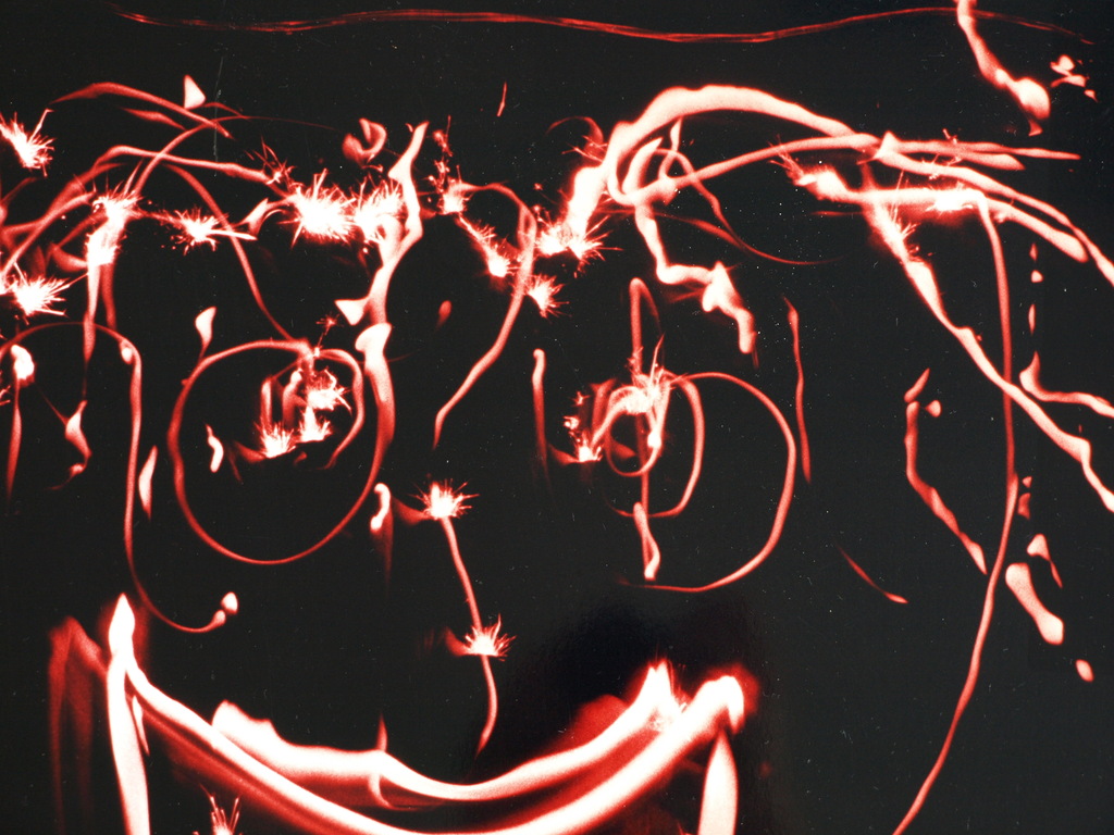 Paul Blanca : Foto – Drawing with light 1 – met passe-partout - ca 1999 kopen? Bied vanaf 35!