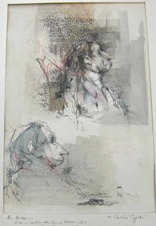 Dirkje Kuik, gewassen tekening van H.C. Andersen kopen? Bied vanaf 50!