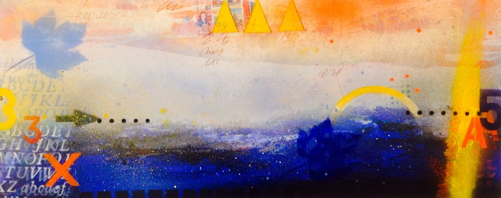 Theo koster, gemengde techniek, the deep verkocht voor € 160!