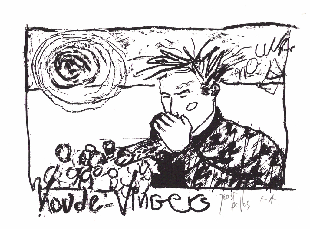 Joost de Vos - Koude Vingers - gesigneerde zeefdruk - E/A ex. - 1987 kopen? Bied vanaf 1!