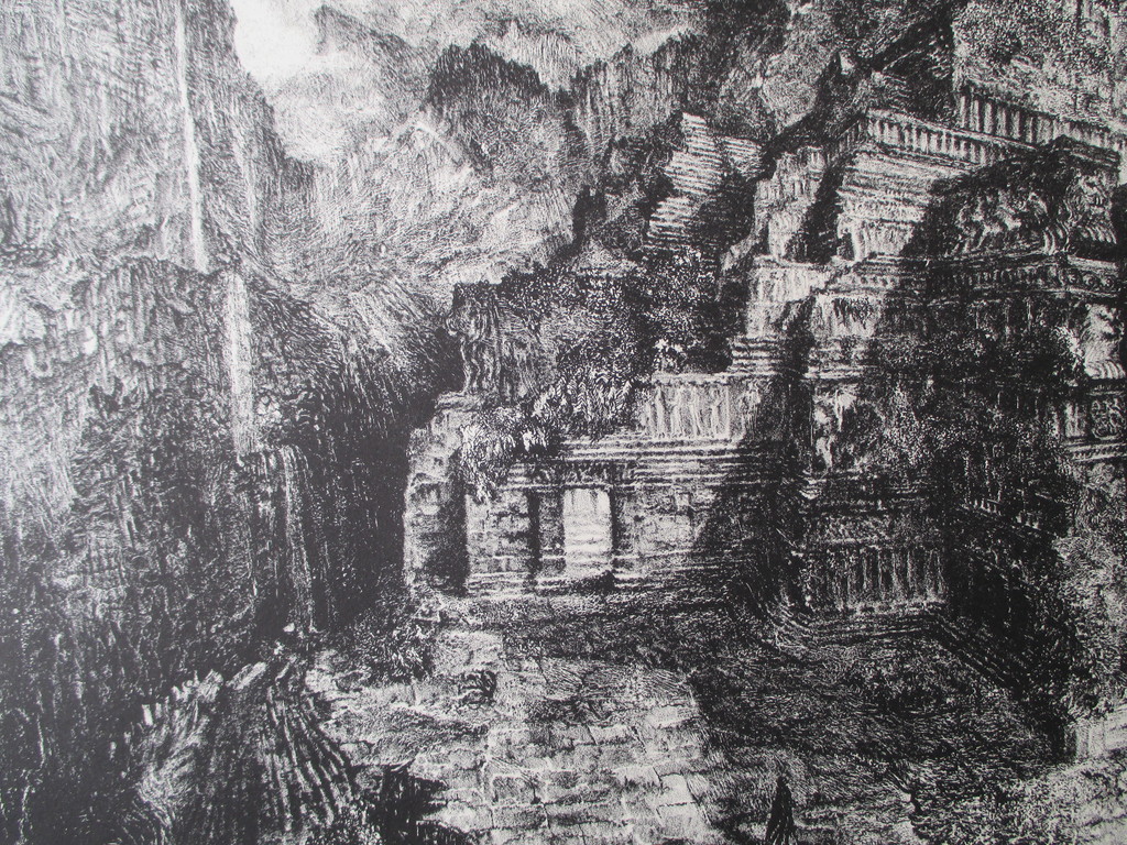 Onbekend, litho "Vergeten burcht" kopen? Bied vanaf 10!