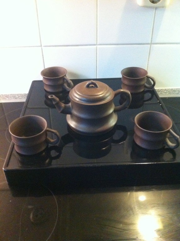 Terracotta YIXING 20e eeuw CHINESE trekpot in de vorm van bamboie (gesigneerd) kopen? Bied vanaf 75!