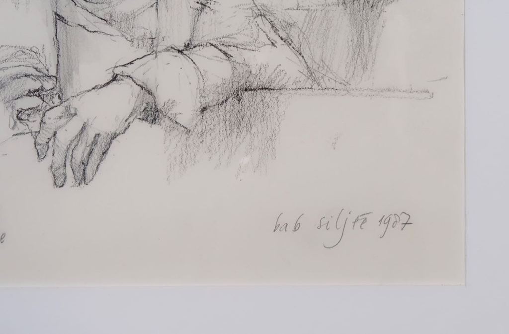 Bab Siljée: Potlood, Pauze - Ingelijst kopen? Bied vanaf 1!