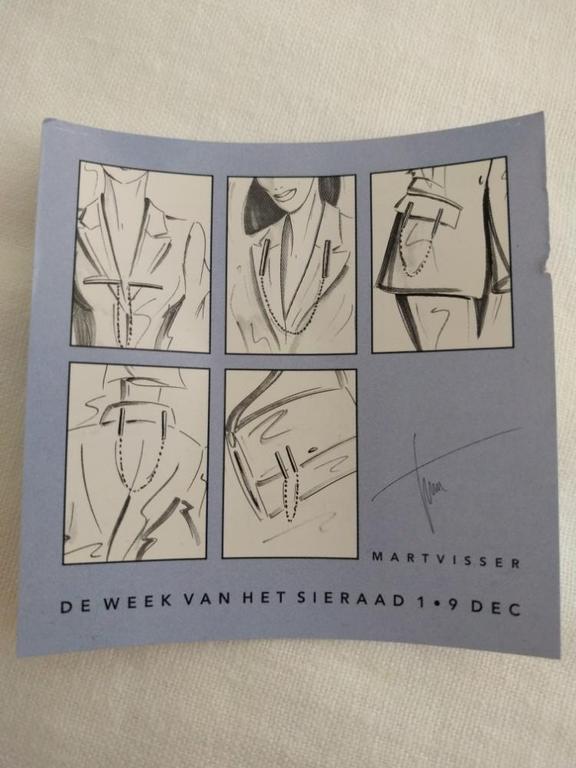 Mart Visser, zilveren sieraad/broche kopen? Bied vanaf 55!