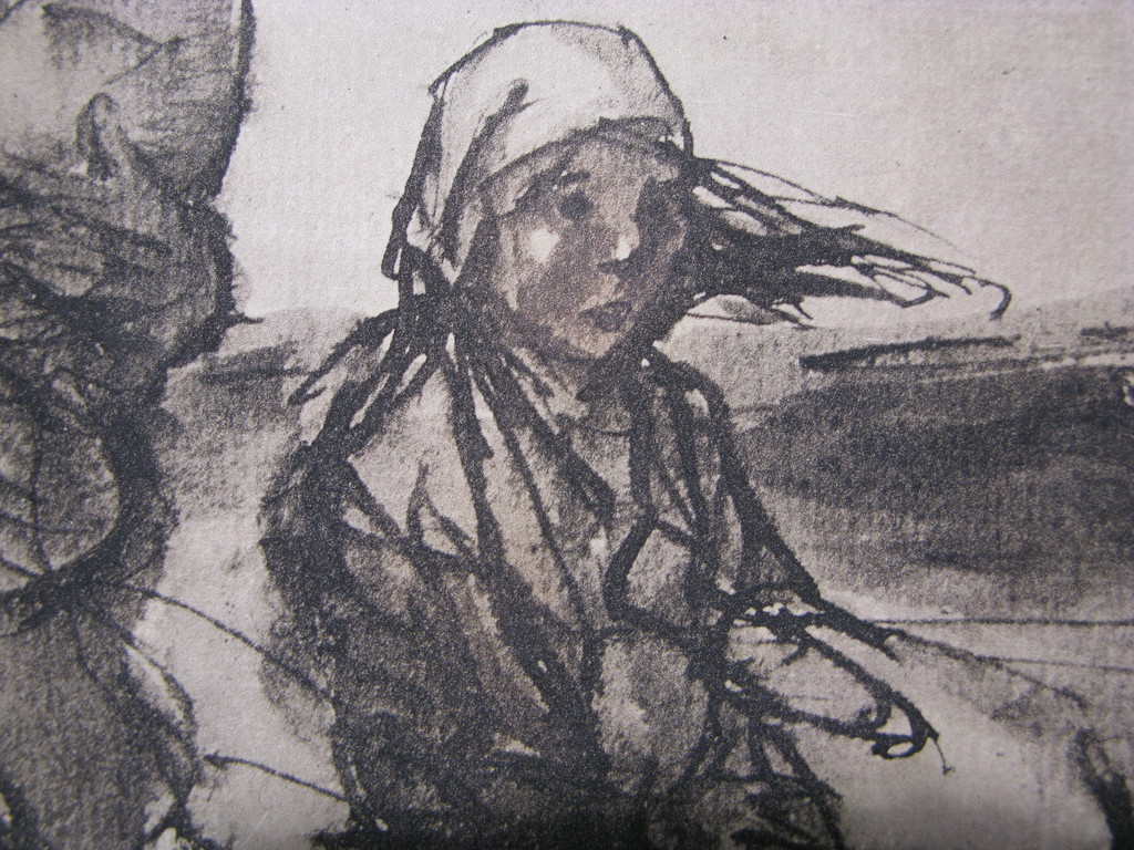 Théophile Steinlen, litho, Op de vlucht 1915 kopen? Bied vanaf 25!