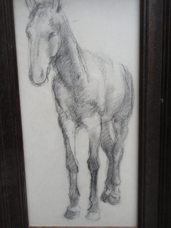 Jan (Johannes Maria) Groenestein (ta), tekening, paardje kopen? Bied vanaf 30!