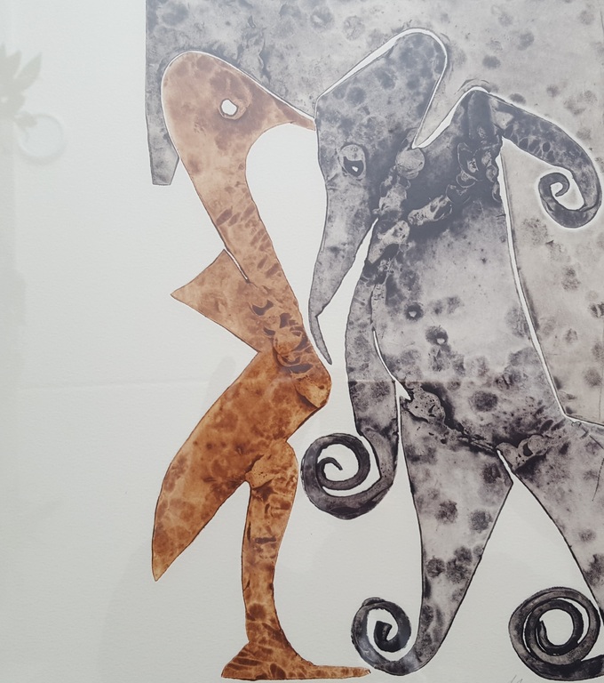 Reinhoud D'Haese (1928-2007) - metaaldruk 9/24, handgesigneerd (ingelijst) verkocht voor € 185!