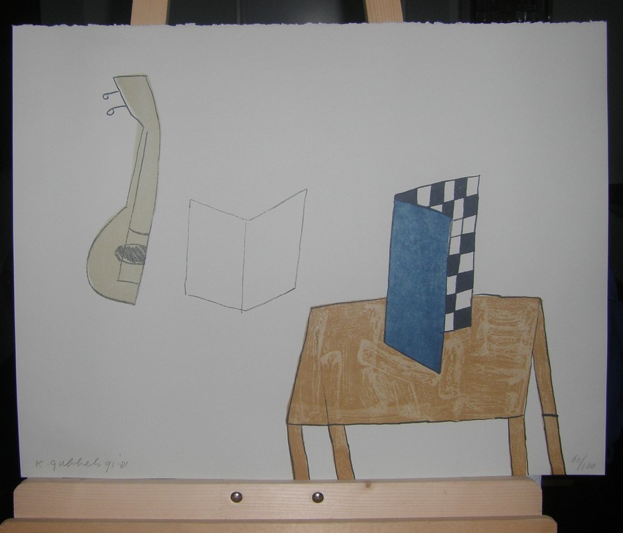 Klaas Gubbels, kleurlitho, kleine oplage verkocht voor € 295!