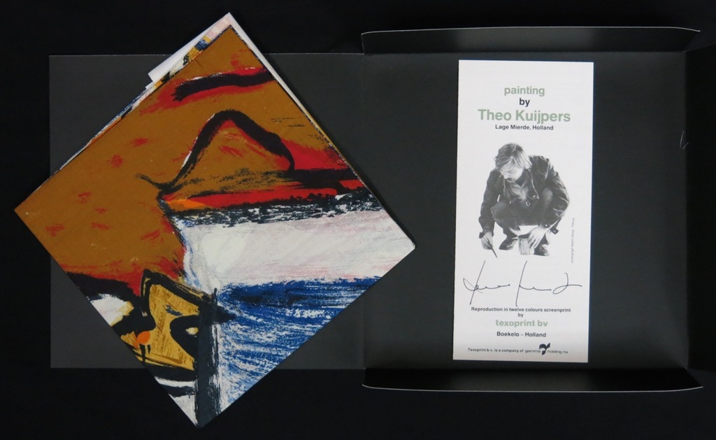 Theo Kuijpers: Zeefdruk op katoenzijde, Zonder titel kopen? Bied vanaf 35!