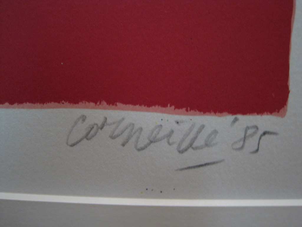 Corneille 1922-2010 Cobra litho "confidence a l'oiseau 1985 gesigneerd  kopen? Bied vanaf 1!