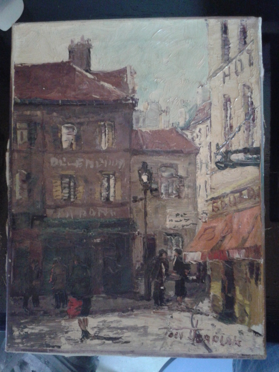 Schilderij Parijs - Toon Verplak - 40x30 cm kopen? Bied vanaf 1!