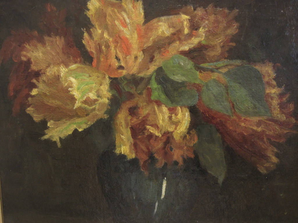 Amsterdams impressioniste Fanny Psicha 1864-1950 "Bloemstillen Strelitzia" gesig kopen? Bied vanaf 1!