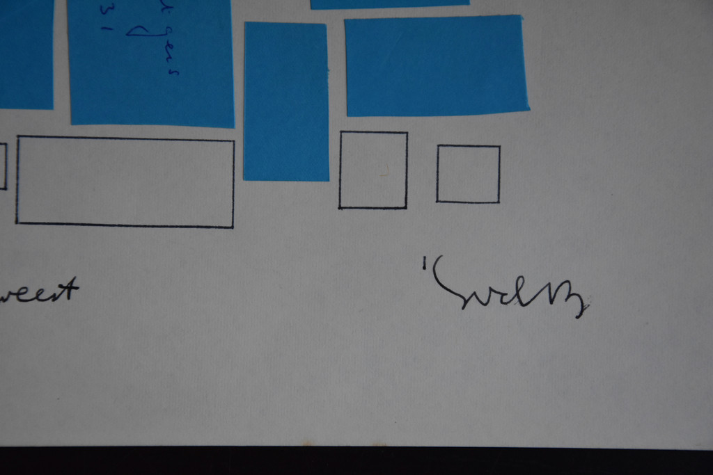 Siep van den Berg - Siep van den Berg # TEKENING / COLLAGE in blauw, Heleen# 1979, mint, gesigneerd kopen? Bied vanaf 79!