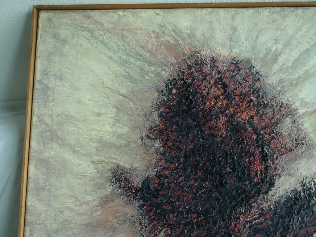 Johannes Rijnders ( B.Jorin) : olieverf op linnen, Abstract Beest – Gesigneerd  kopen? Bied vanaf 100!