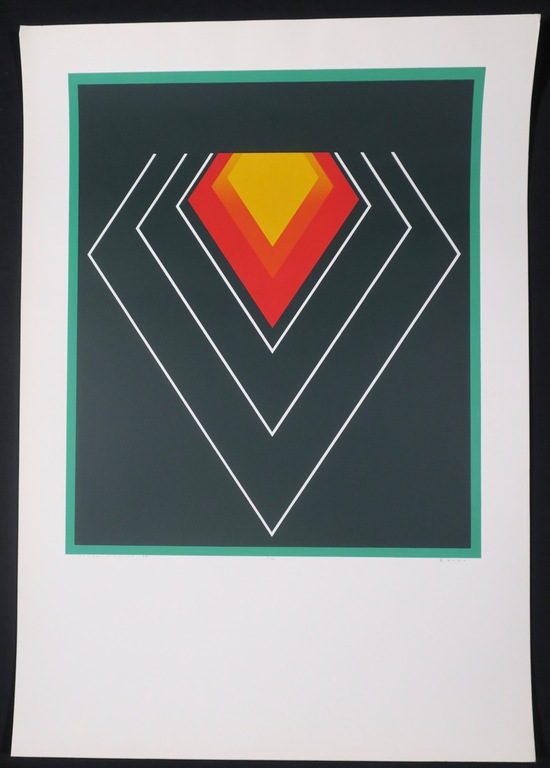 Onbekend gesigneerd: Zeefdruk, Composition no 98 kopen? Bied vanaf 1!