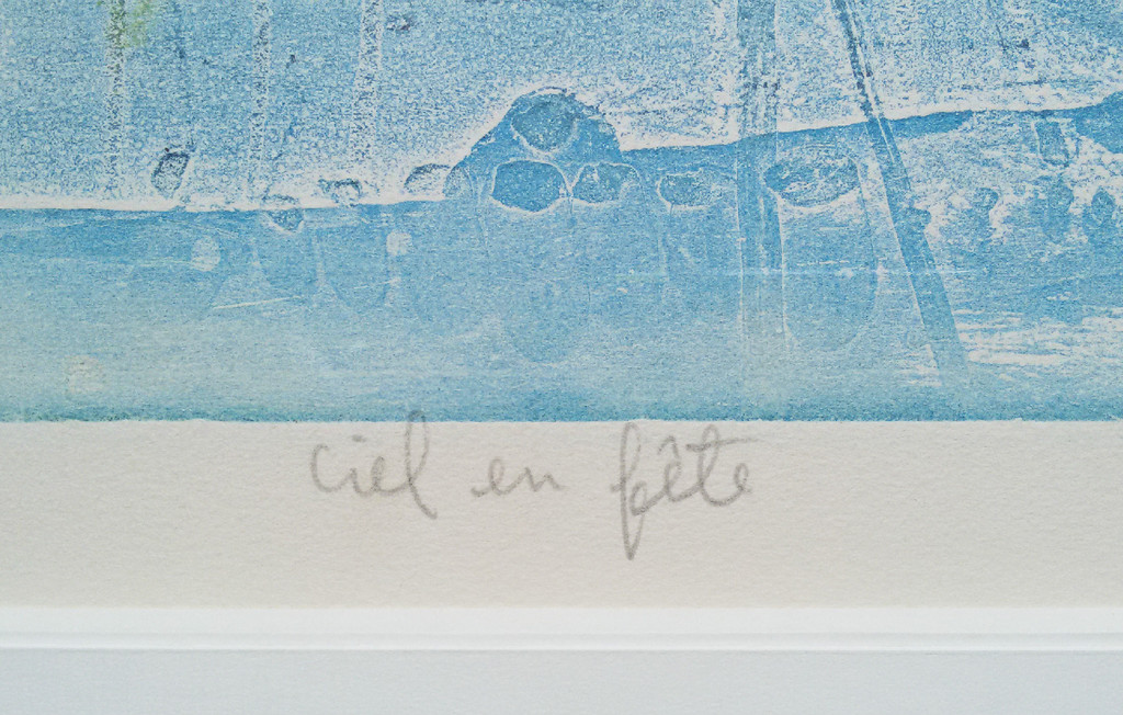 Shoichi Hasegawa - Ciel en fête, aquatint ets (mooi ingelijst) kopen? Bied vanaf 175!