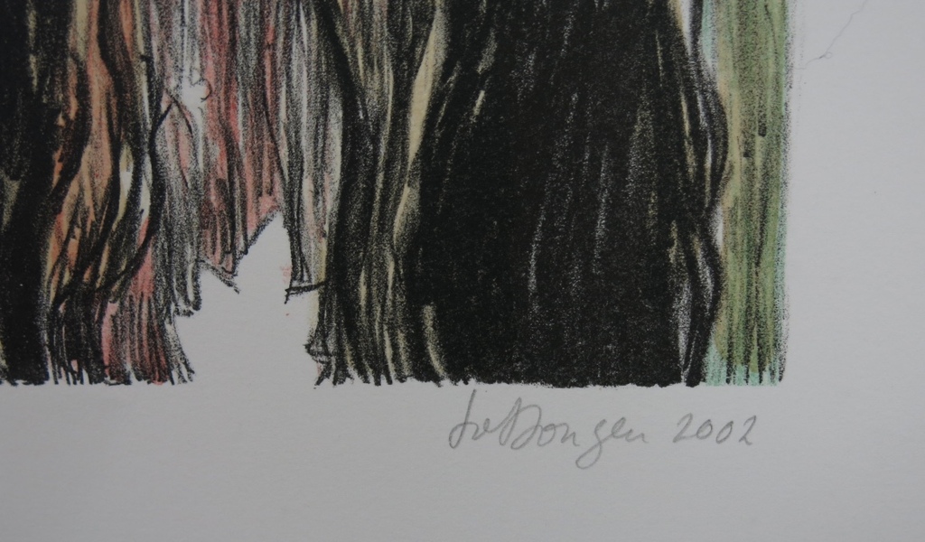 Iris van Dongen: Litho, Zelfportret met rook  kopen? Bied vanaf 70!