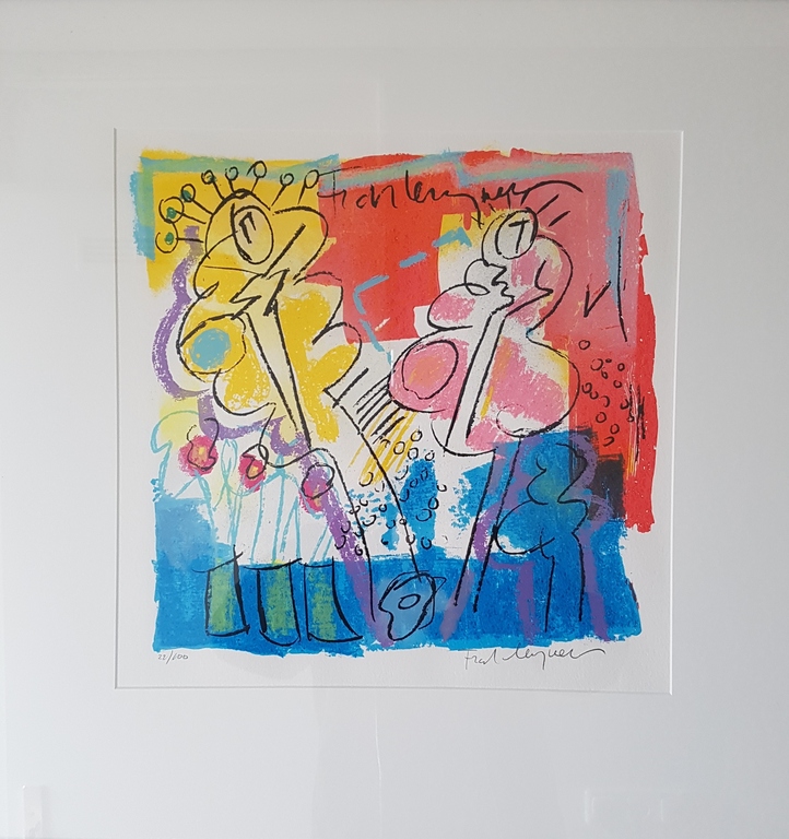 Frank Lengvenius - ingelijste zeefdruk op papier - 100 ex. kopen? Bied vanaf 125!