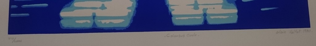 Alain Valtat, zeefdruk, Colombus Circle kopen? Bied vanaf 50!