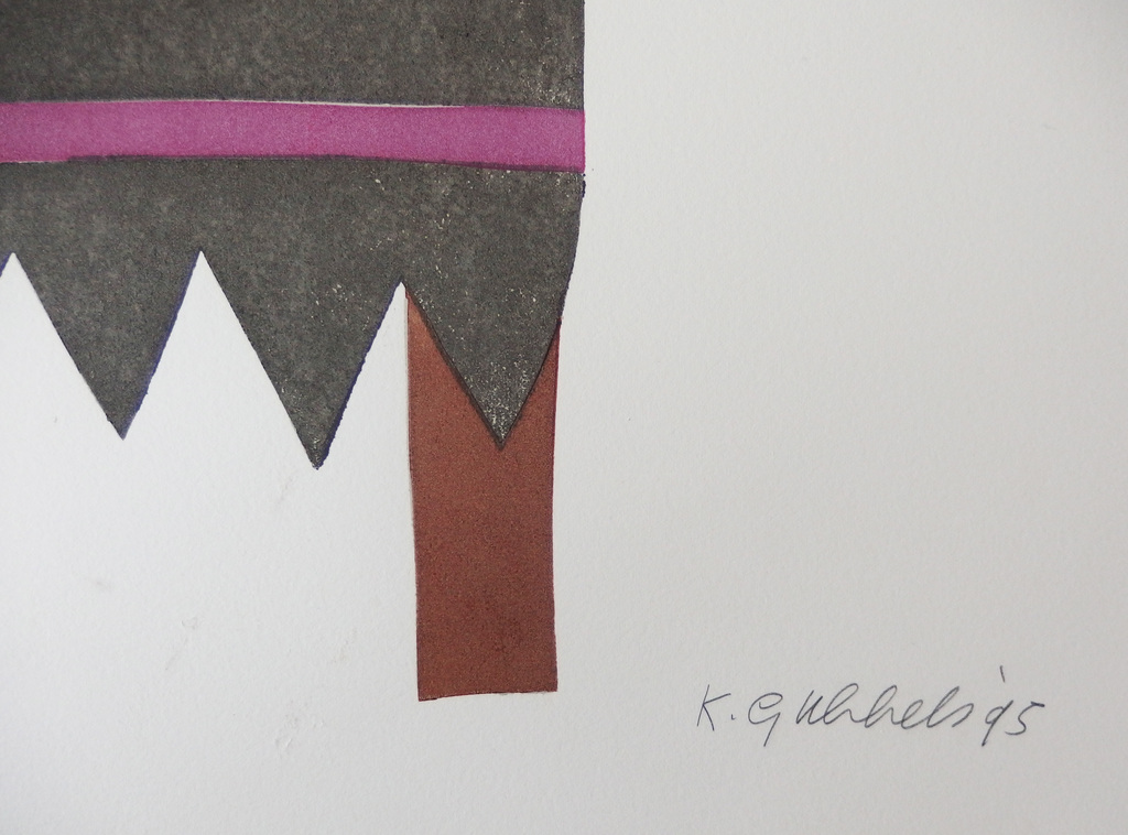 Klaas Gubbels: Zeefdruk, Kan op tafel,  kopen? Bied vanaf 290!